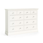 Aria White 4 Over 6 Drawer Chest - 4 Over 6 Chest Coconut Milk Sterling Home 1