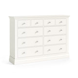 Aria White 4 Over 6 Drawer Chest