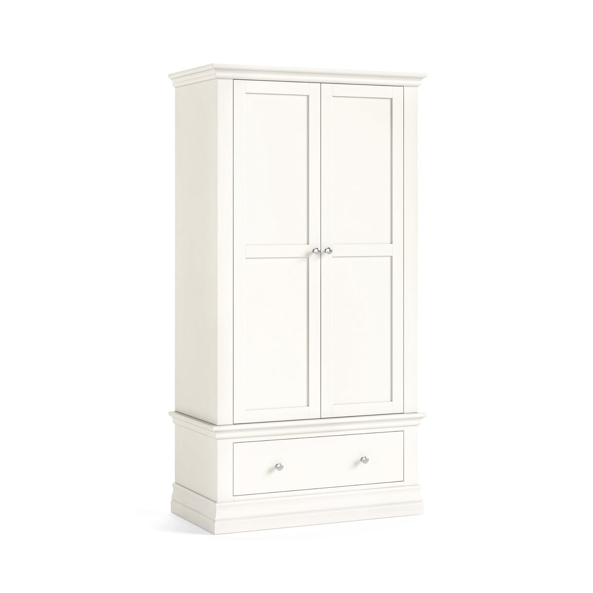 Aria White Gents Wardrobe - Gents Wardrobe Coconut Milk Sterling Home 1