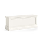 Aria White Blanket Box - Blanket Box Coconut Milk Sterling Home 1
