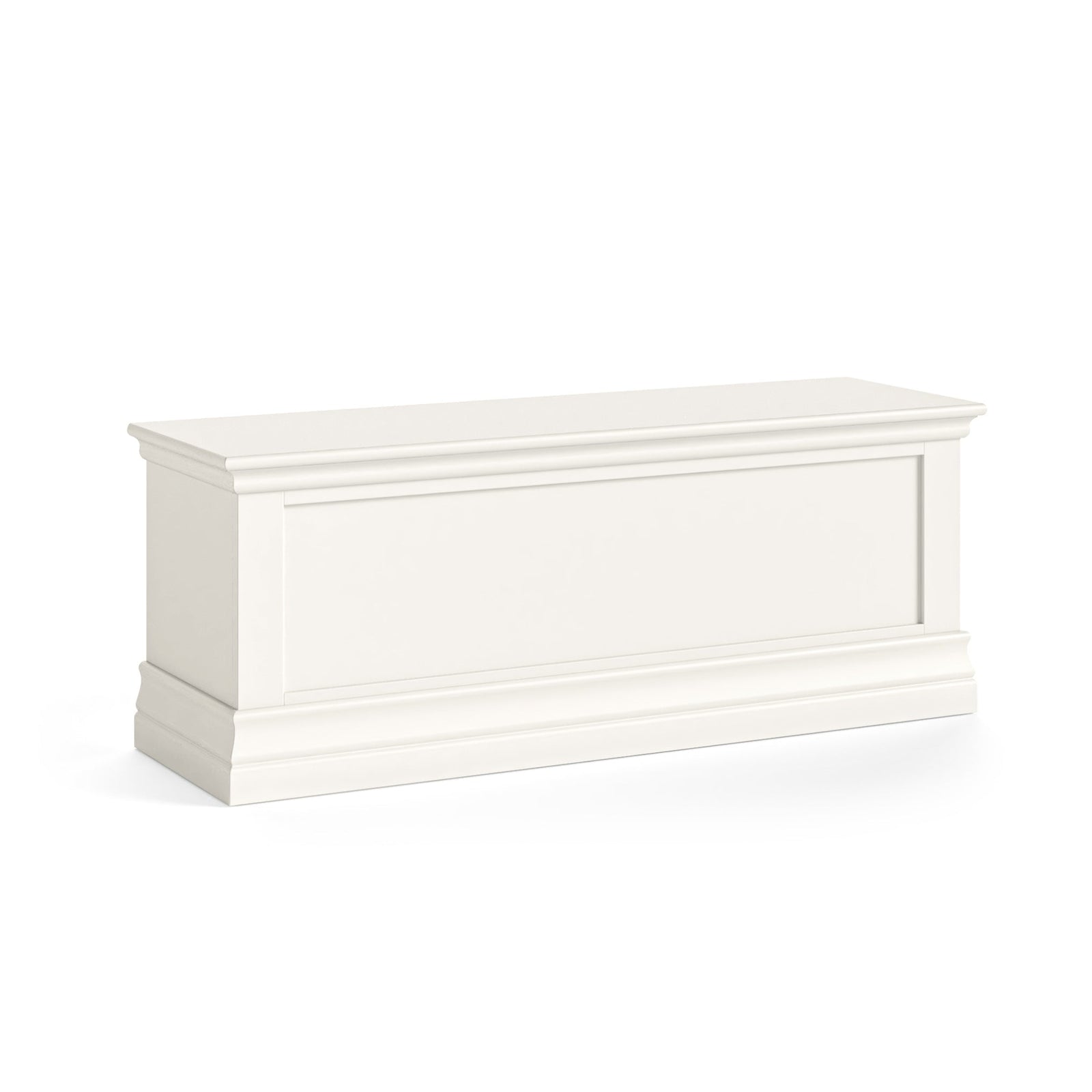 Aria White Blanket Box - Blanket Box Coconut Milk Sterling Home 1