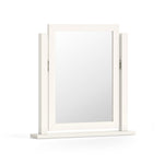Aria White Vanity Mirror - Vanity Mirror Coconut Milk Sterling Home 1