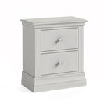 Aria Grey 2 Drawer Bedside - Bedside 2 Drawer Light Grey Sterling Home 1