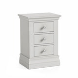 Aria Grey 3 Drawer Bedside