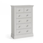 Aria Grey 2 Over 4 Drawer Chest - 2 Over 4 Chest Light Grey Sterling Home 1