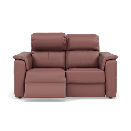 Nicoletti Giacomo 2 Seater Recliner Sofa - 2 Seater Sofa Power Recl Lumber Support CB Torello - Power with Power Headrest and Power Lumbar
