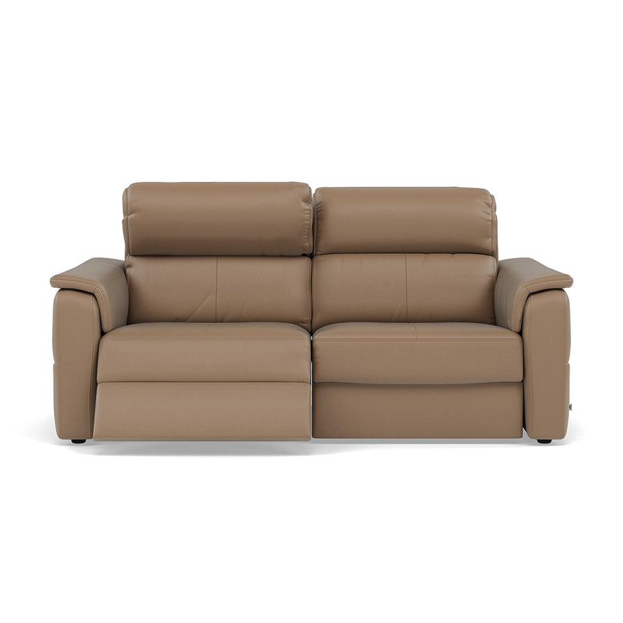 Nicoletti Giacomo 3 Seater Recliner Sofa - 3 Seater Sofa Power Recl Lumber Support CB Torello - Power with Power Headrest and Power Lumbar