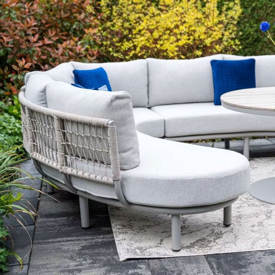 Palma Curved Corner Dining 4 Piece Set - Palma Curved Corner Dining 4pc Set Sterling Home 2