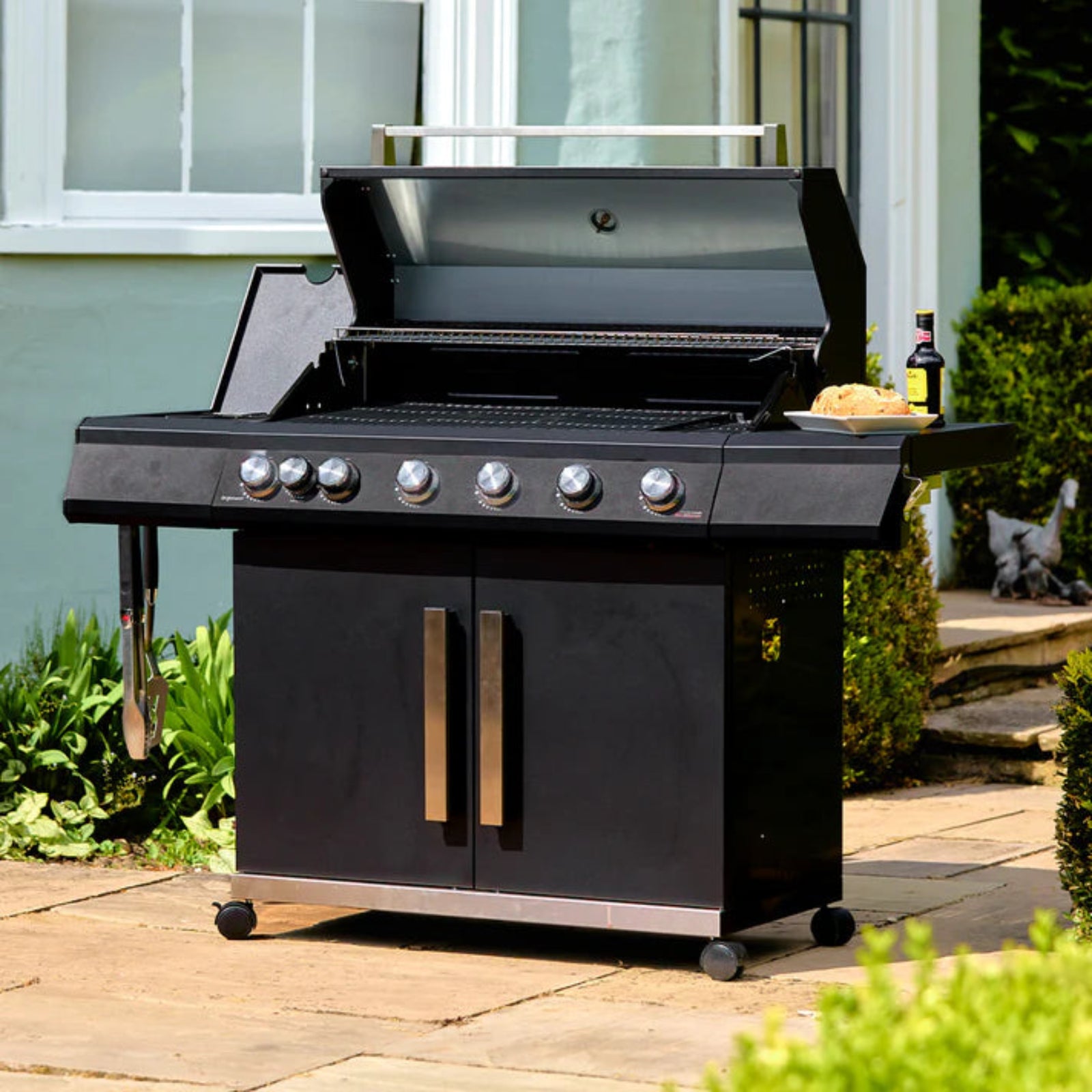Grillstream Stealth 6 Burner With Side Burner Black - Stealth 6 Burner with Side Burner - Black Sterling Home 2