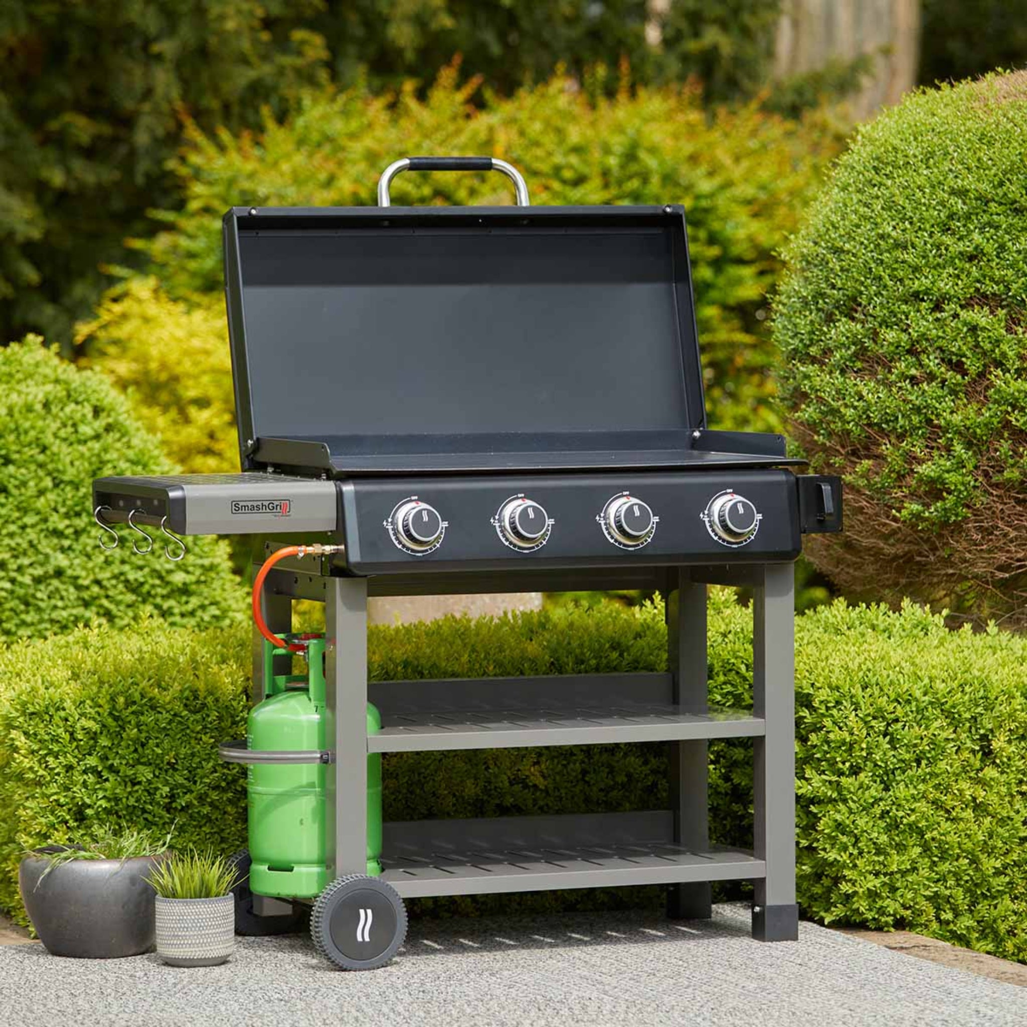 Grillstream SmashGrill 4 Burner Matt Black - SmashGrill 4 Burner - Black Sterling Home 1