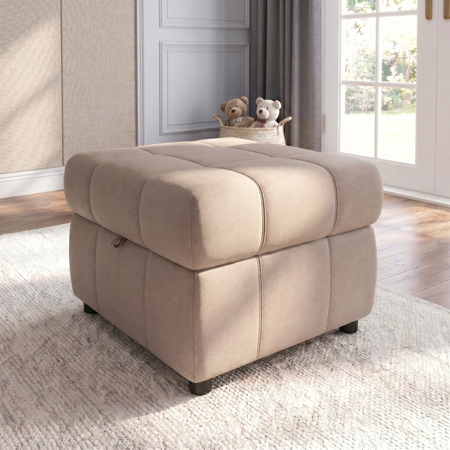 Galaxy Storage Footstool - Storage Foostool Fabric Footstools Sterling Home 2