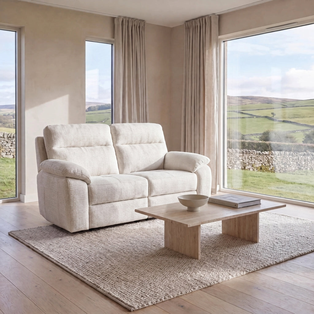 Nicoletti Vivaldi 2 Seater Sofa    - 2 Seater NA/NE — Gaston 701 Bianco, gallery image 1