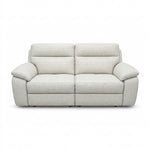 Nicoletti Vivaldi 3 Seater Recliner Sofa - 3 Seater Double Power Recliner NA/NE - Power Recliner with USB-C 3 Seater Sofas Sterling Home 1 Gaston 701 Bianco