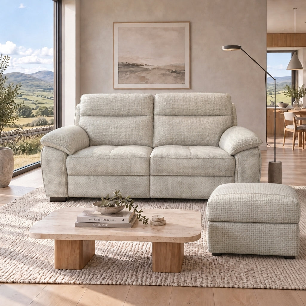 Nicoletti Vivaldi Storage Footstool - Ottoman Holder NA/NE — Gaston 701 Bianco, gallery image 1