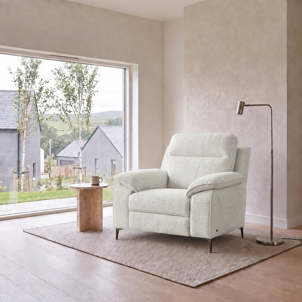 Nicoletti Vivaldi Armchair On Legs  - Chair on Legs NA/NE — Gaston 701 Bianco, gallery image 1