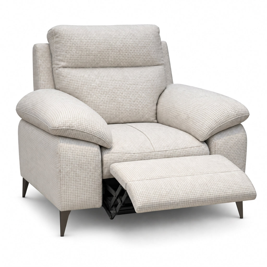 Nicoletti Vivaldi Recliner Armchair On Legs  - Power Recliner Chair on Legs NA/NE - Power Recliner with USB-C