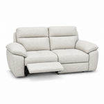 Nicoletti Vivaldi 3 Seater Recliner Sofa    - 3 Seater Double Power Recliner NA/NE  - Power Recliner with USB-C — Gaston 701 Bianco, gallery image 2