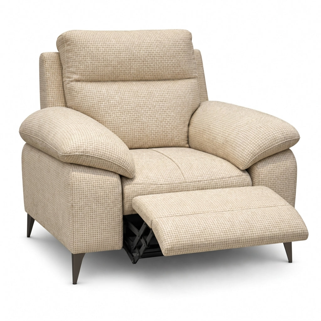 Nicoletti Vivaldi Recliner Armchair On Legs  - Power Recliner Chair on Legs NA/NE - Power Recliner with USB-C