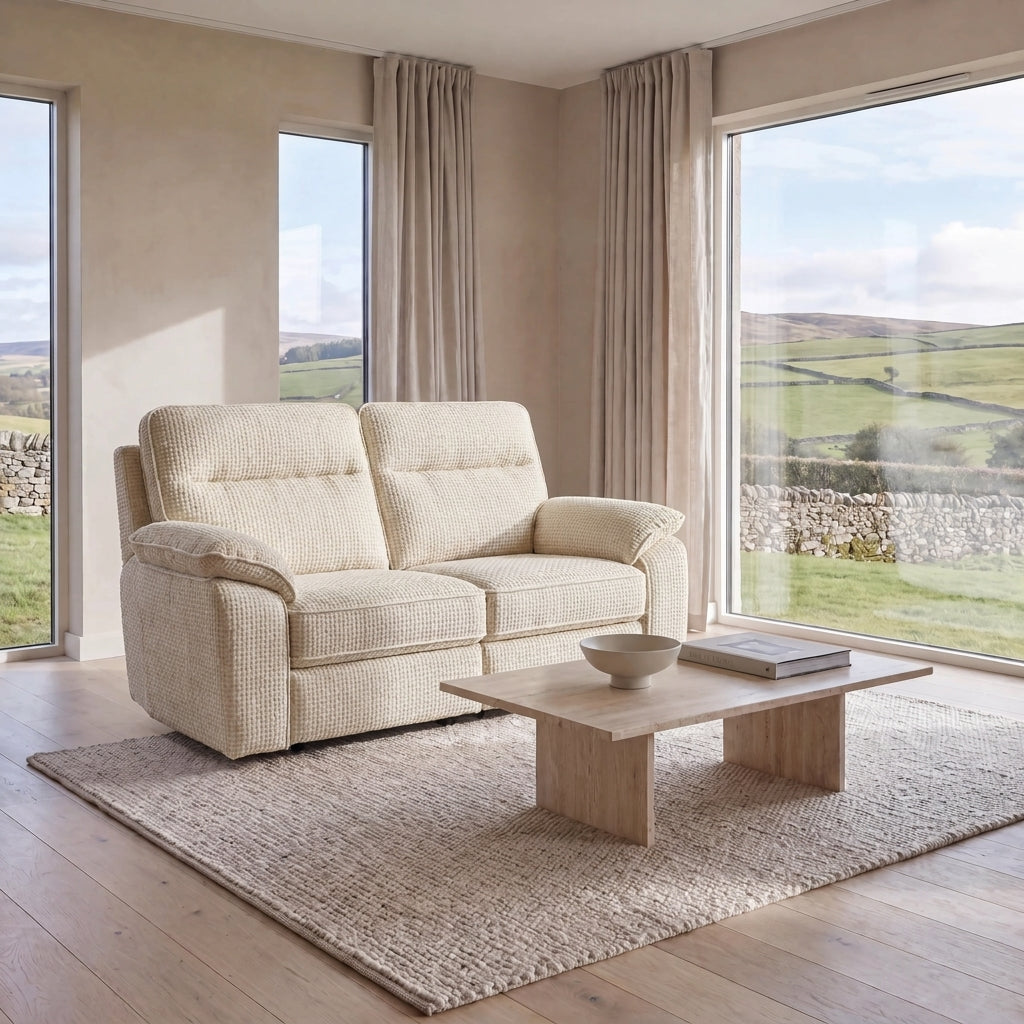 Nicoletti Vivaldi 2 Seater Sofa    - 2 Seater NA/NE — Gaston 704 Avorio, gallery image 1