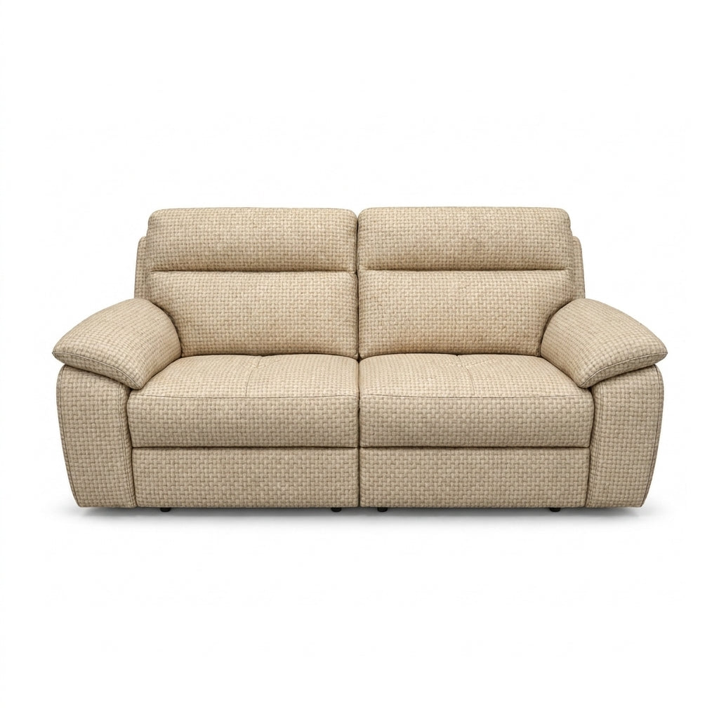 Nicoletti Vivaldi 3 Seater Recliner Sofa - 3 Seater Double Power Recliner NA/NE - Power Recliner with USB-C 3 Seater Sofas Sterling Home 2 Gaston 704 Avorio