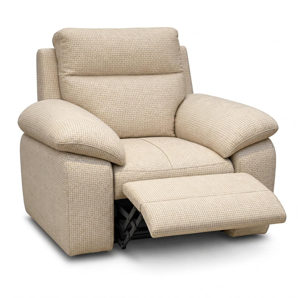 Nicoletti Vivaldi Recliner Armchair - Power Recliner Chair NA/NE - Power Recliner with USB-C — Gaston 704 Avorio, gallery image 2