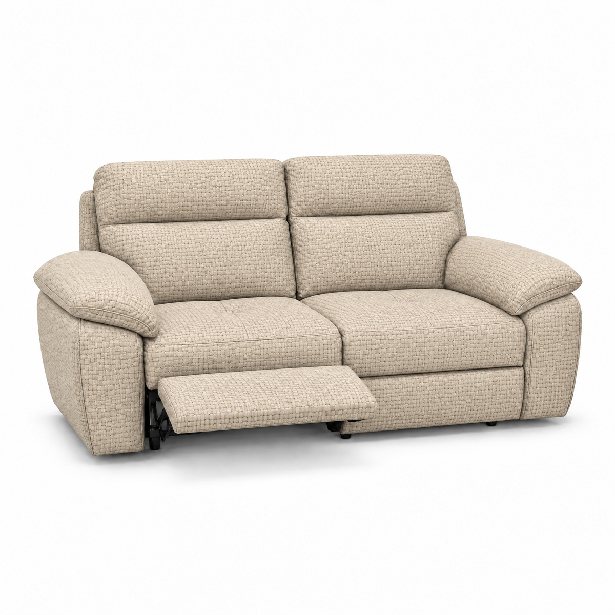 Nicoletti Vivaldi 3 Seater Recliner Sofa    - 3 Seater Double Power Recliner NA/NE  - Power Recliner with USB-C — Gaston 704 Avorio, gallery image 2