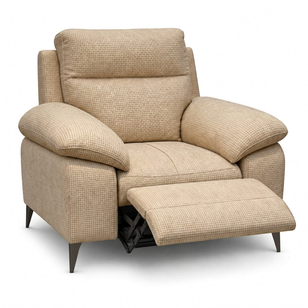 Nicoletti Vivaldi Recliner Armchair On Legs  - Power Recliner Chair on Legs NA/NE - Power Recliner with USB-C