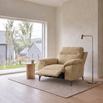Nicoletti Vivaldi Recliner Armchair On Legs  - Power Recliner Chair on Legs NA/NE - Power Recliner with USB-C — Gaston 7104 Beige, gallery image 1