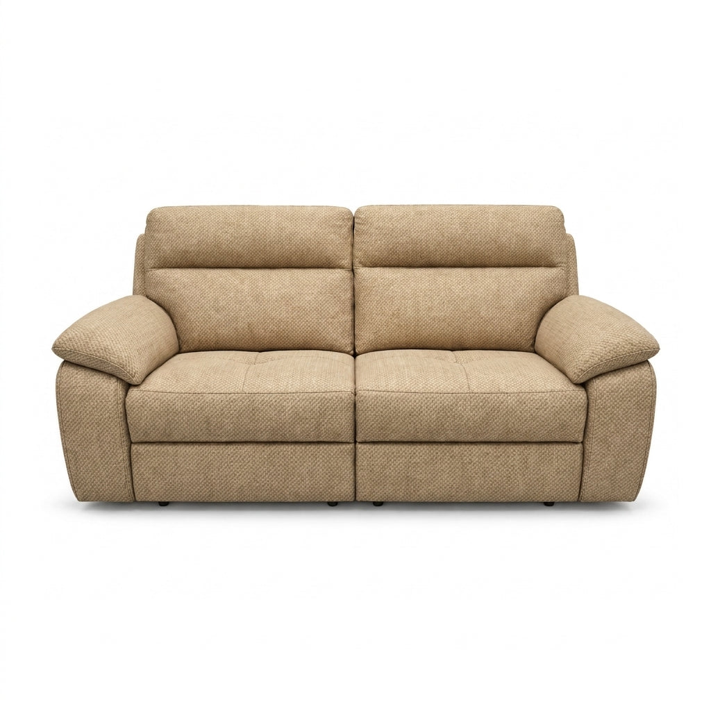 Nicoletti Vivaldi 3 Seater Recliner Sofa - 3 Seater Double Power Recliner NA/NE - Power Recliner with USB-C 3 Seater Sofas Sterling Home 13 Gaston 7104 Beige