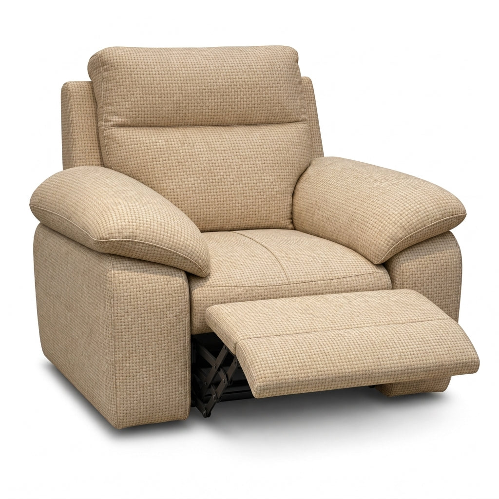 Nicoletti Vivaldi Recliner Armchair - Power Recliner Chair NA/NE - Power Recliner with USB-C — Gaston 7104 Beige, gallery image 1