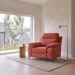 Nicoletti Vivaldi Armchair On Legs  - Chair on Legs NA/NE — Gaston 713 Amaranto, gallery image 1