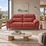 Nicoletti Vivaldi 3 Seater Sofa On Legs  - 3 Seater Sofa on Legs NA/NE — Gaston 713 Amaranto, gallery image 1