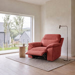 Nicoletti Vivaldi Recliner Armchair - Power Recliner Chair NA/NE - Power Recliner with USB-C — Gaston 713 Amaranto, gallery image 1