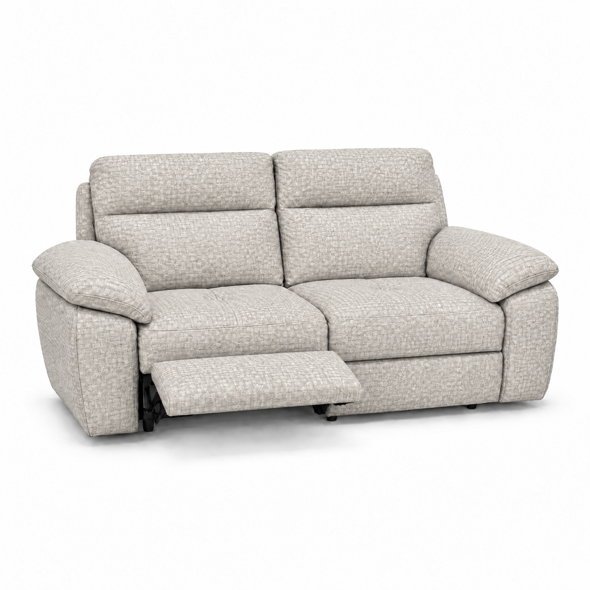 Nicoletti Vivaldi 3 Seater Recliner Sofa    - 3 Seater Double Power Recliner NA/NE  - Power Recliner with USB-C — Gaston 714 Grigio, gallery image 2