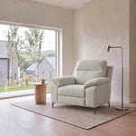 Nicoletti Vivaldi Armchair On Legs  - Chair on Legs NA/NE — Gaston 714 Grigio, gallery image 1
