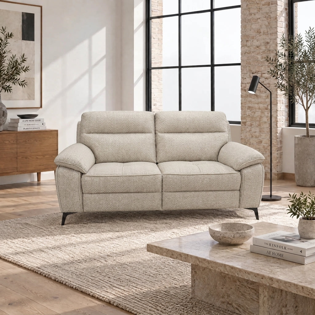 Nicoletti Vivaldi 2 Seater Sofa On Legs - 2 Seater Sofa on Legs NA/NE — Gaston 714 Grigio, gallery image 1