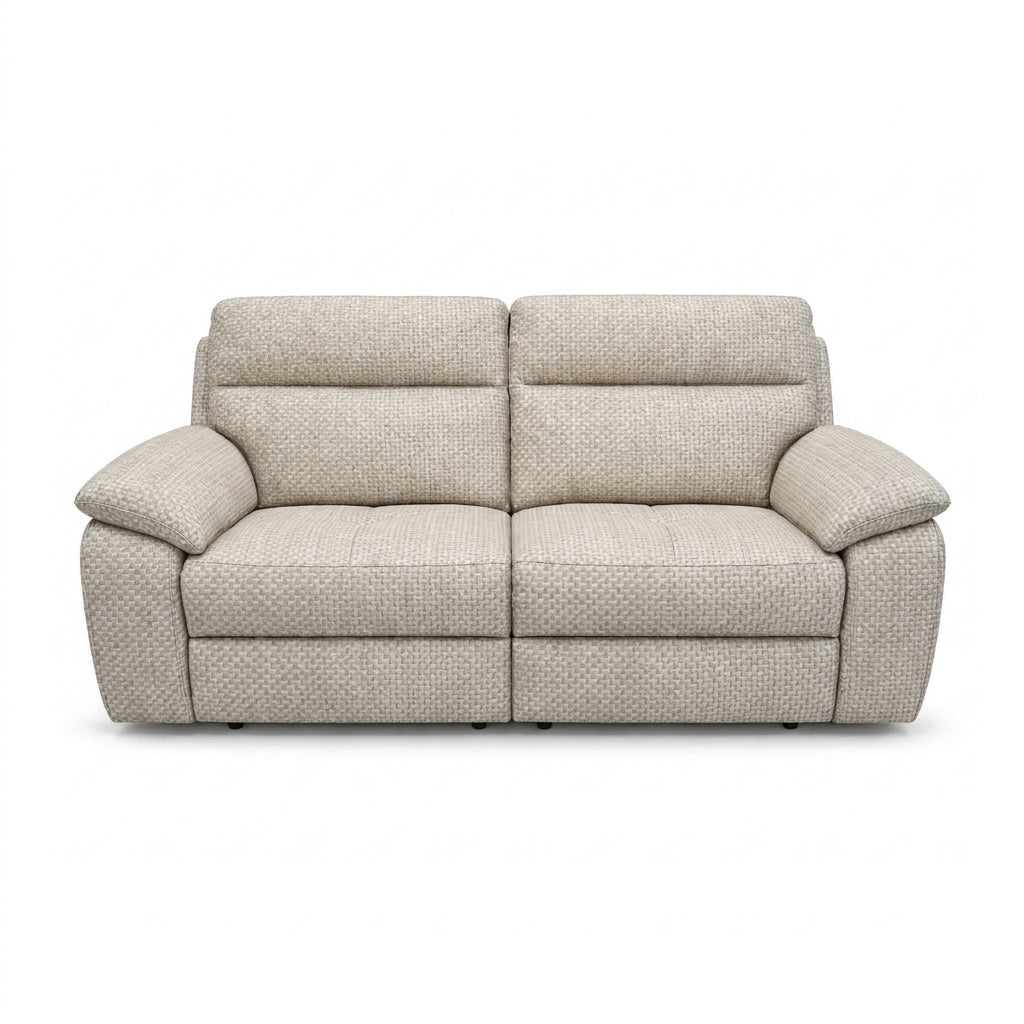 Nicoletti Vivaldi 3 Seater Recliner Sofa - 3 Seater Double Power Recliner NA/NE - Power Recliner with USB-C 3 Seater Sofas Sterling Home 4 Gaston 714 Grigio