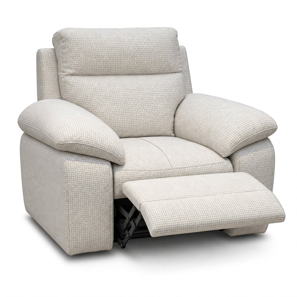 Nicoletti Vivaldi Recliner Armchair - Power Recliner Chair NA/NE - Power Recliner with USB-C — Gaston 714 Grigio, gallery image 2