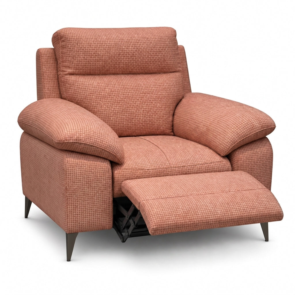Nicoletti Vivaldi Recliner Armchair On Legs  - Power Recliner Chair on Legs NA/NE - Power Recliner with USB-C
