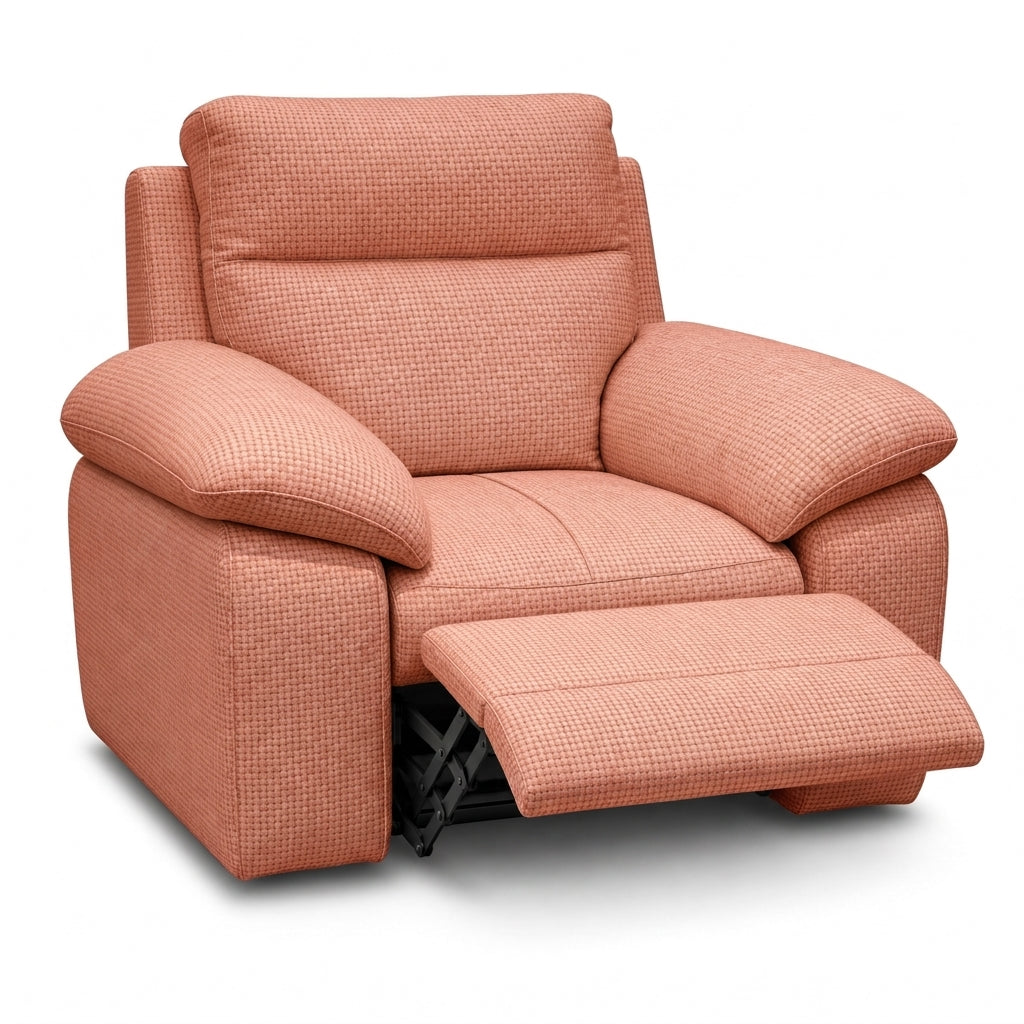 Nicoletti Vivaldi Recliner Armchair - Power Recliner Chair NA/NE - Power Recliner with USB-C — Gaston 724 Corallo, gallery image 2