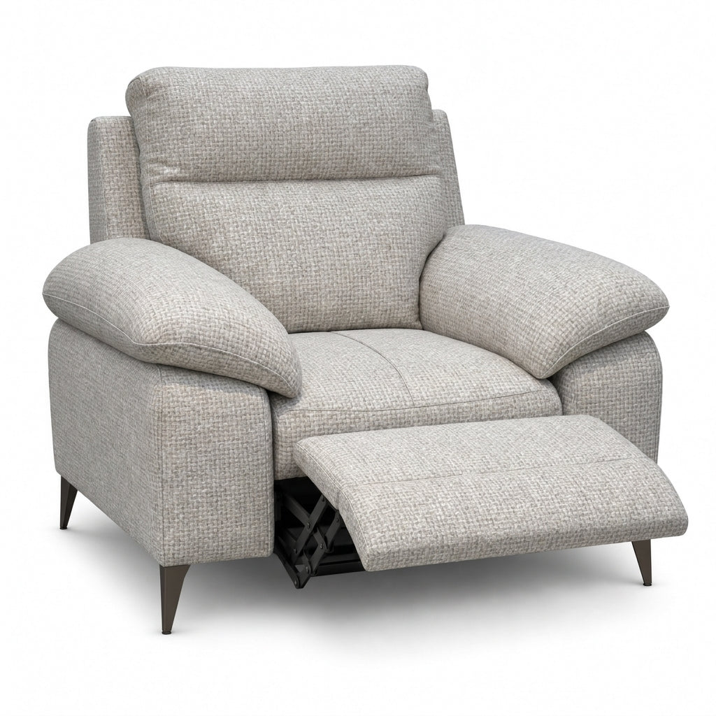 Nicoletti Vivaldi Recliner Armchair On Legs  - Power Recliner Chair on Legs NA/NE - Power Recliner with USB-C