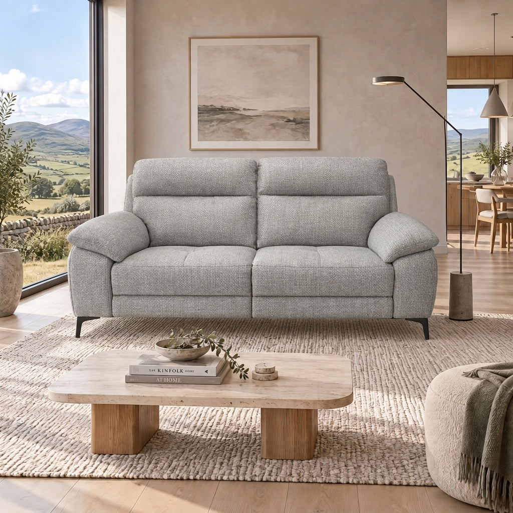 Nicoletti Vivaldi 3 Seater Sofa On Legs  - 3 Seater Sofa on Legs NA/NE — Gaston 724 Visone, gallery image 1