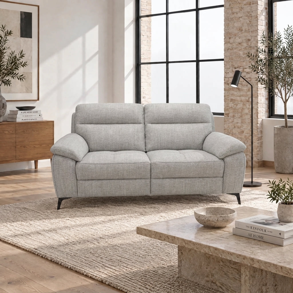 Nicoletti Vivaldi 2 Seater Sofa On Legs - 2 Seater Sofa on Legs NA/NE — Gaston 724 Visone, gallery image 1