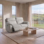 Nicoletti Vivaldi 2 Seater Recliner Sofa - 2 Seater Double Power Recliner NA/NE - Power Recliner with USB-C — Gaston 724 Visone, gallery image 1