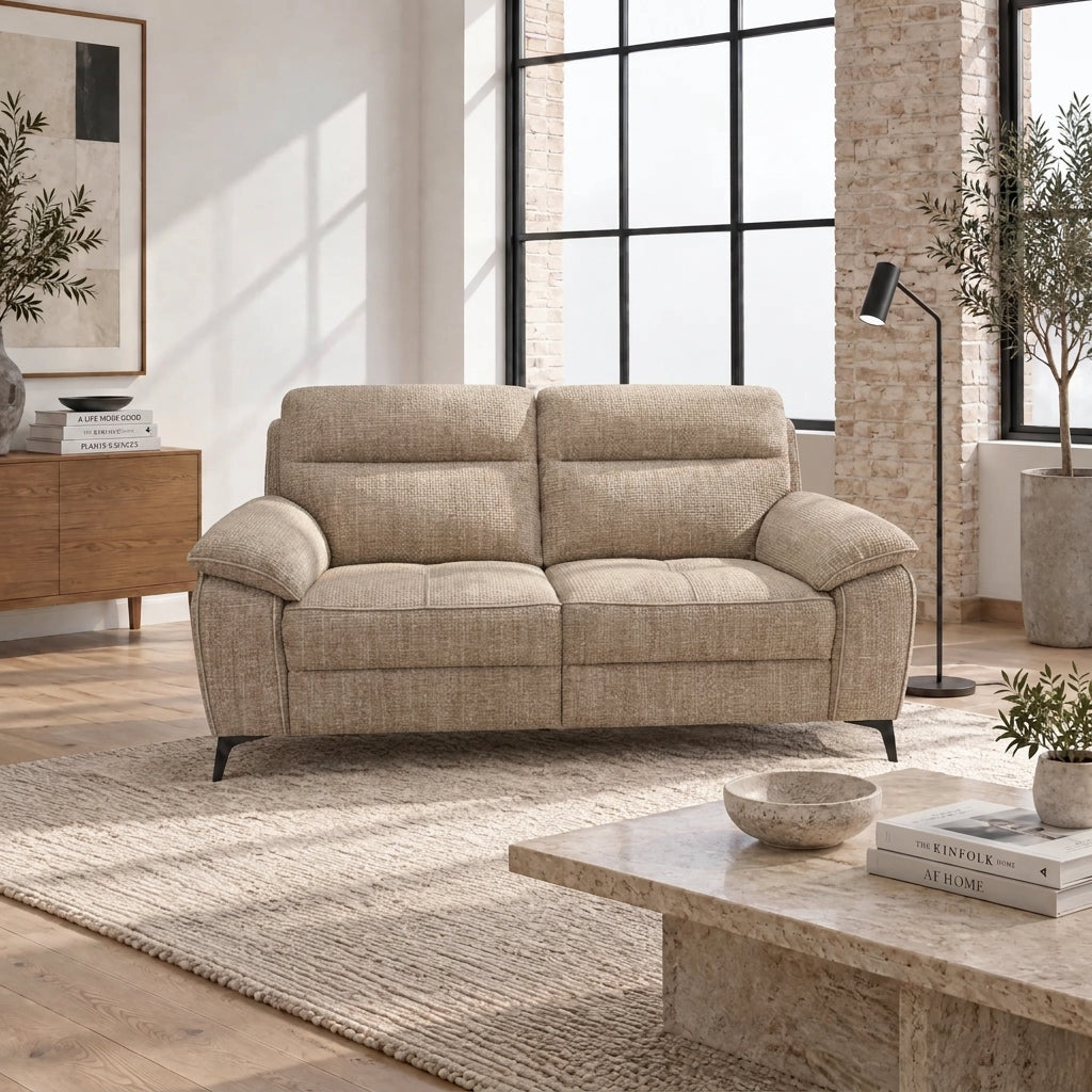 Nicoletti Vivaldi 2 Seater Sofa On Legs - 2 Seater Sofa on Legs NA/NE — Gaston 734 Sabbia, gallery image 1