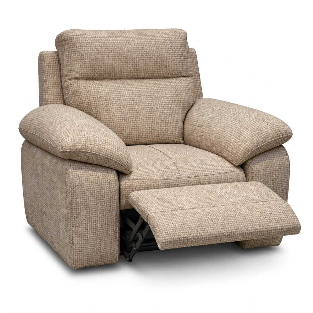 Nicoletti Vivaldi Recliner Armchair - Power Recliner Chair NA/NE - Power Recliner with USB-C — Gaston 734 Sabbia, gallery image 1