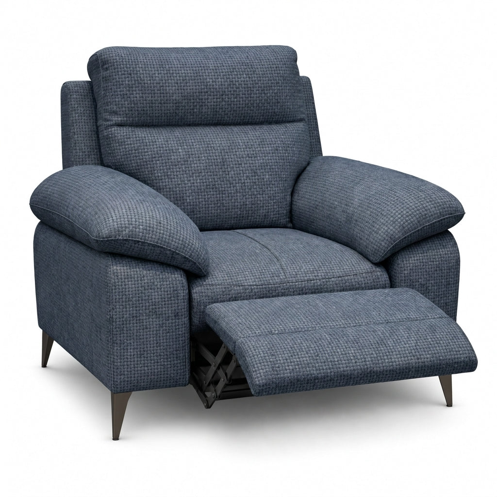 Nicoletti Vivaldi Recliner Armchair On Legs  - Power Recliner Chair on Legs NA/NE - Power Recliner with USB-C