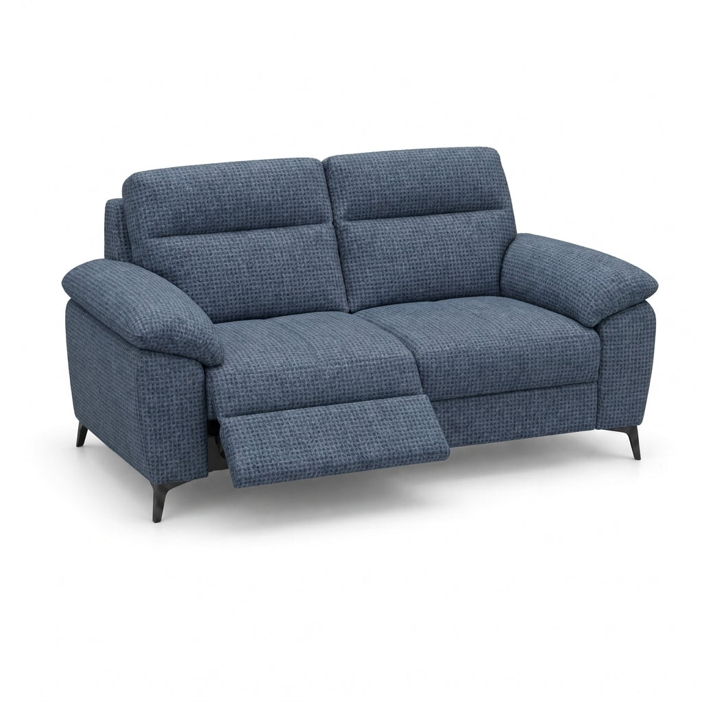 Nicoletti Vivaldi 2 Seater Recliner Sofa On Legs - 2 Seater Double Power Recliner on Legs NA/NE - Power Recliner with USB-C 2 Seater Sofas Sterling Home 8 Gaston 737 Blu