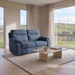 Nicoletti Vivaldi 2 Seater Sofa    - 2 Seater NA/NE — Gaston 737 Blu, gallery image 1