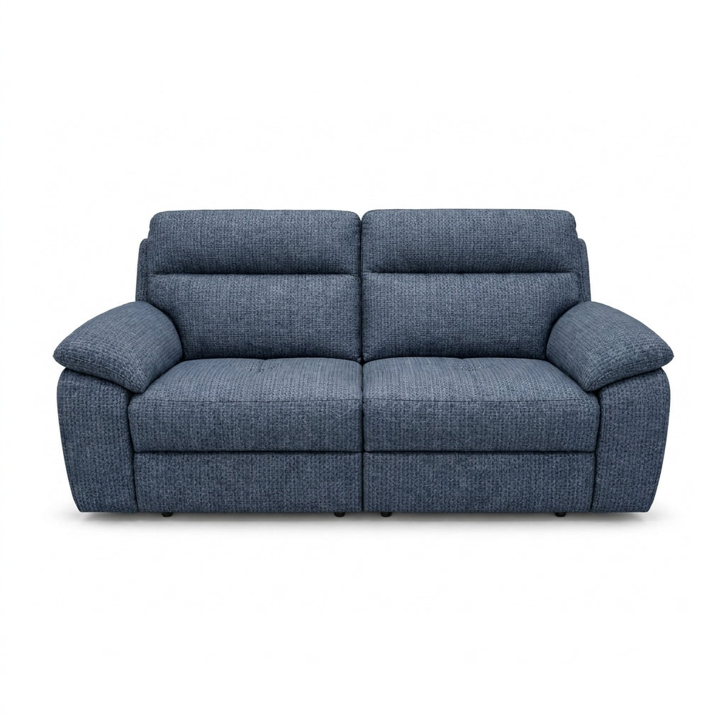 Nicoletti Vivaldi 3 Seater Recliner Sofa - 3 Seater Double Power Recliner NA/NE - Power Recliner with USB-C 3 Seater Sofas Sterling Home 8 Gaston 737 Blu